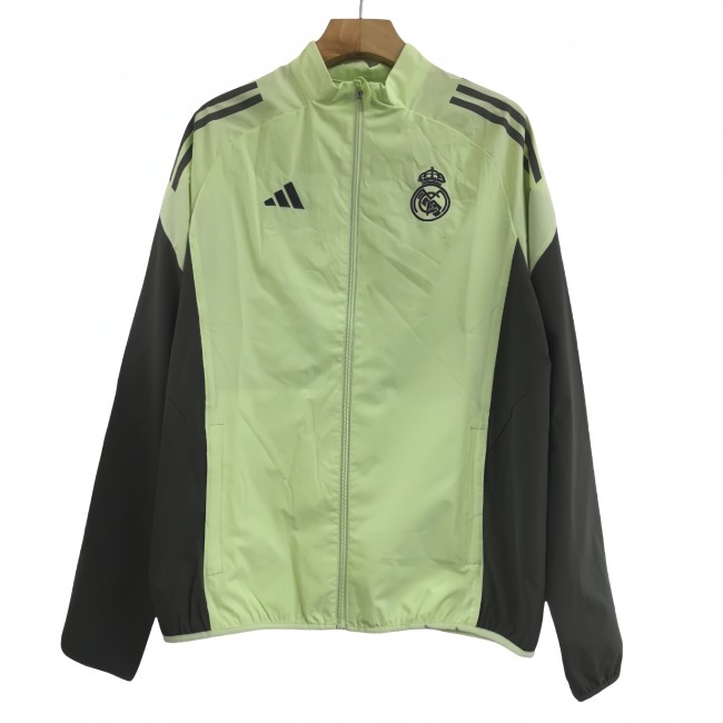 2025-26 Mens Real Madrid green  windbreaker
