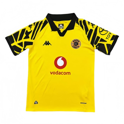 2025-2026 Mens Kaizer Chiefs Home  yellow Soccer Jersey
