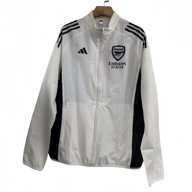 2025-26 Mens Arsenal white windbreaker
