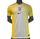 2025-26 Mens Corinthians yellow  Player version Soccer Jersey
