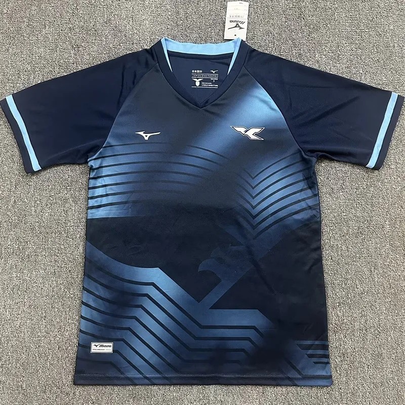 2025-26 Mens Lazio Third away blue soccer jersey