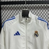 2025-26 Mens Real Madrid  white windbreaker