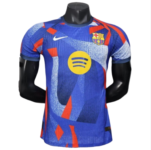 2025-26 Mens Barcelona Special Edition blue Player version soccer Jersey