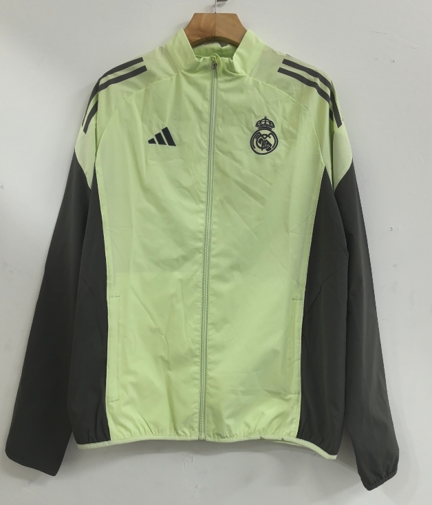 2025-26 Mens Real Madrid green  windbreaker