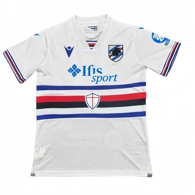 2025-26 Mens Sampdoria  away white soccer Jersey