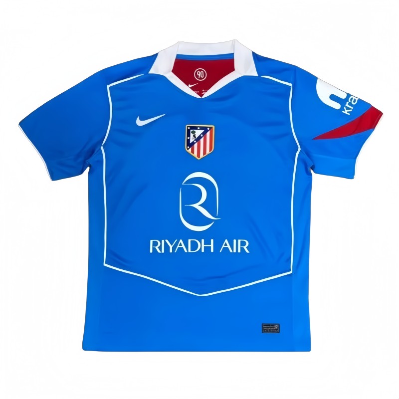 2025-26 Mens Atletico Madrid  Third  away blue  jersey soccer
