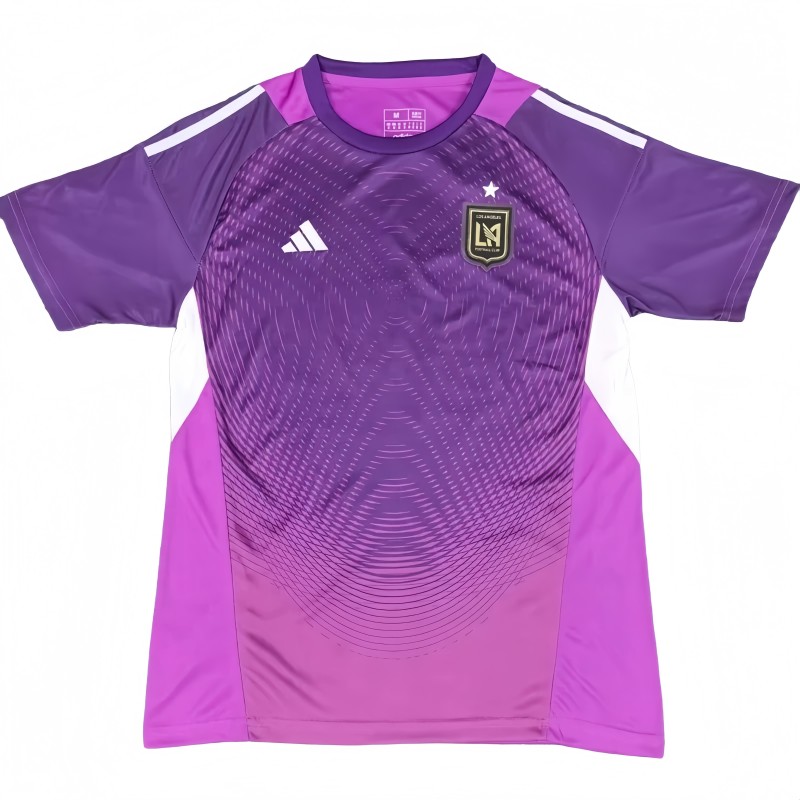 2025-26 Mens  Los Angeles （ LAFC）  Purple Goalkeeper Fans Soccer Jersey