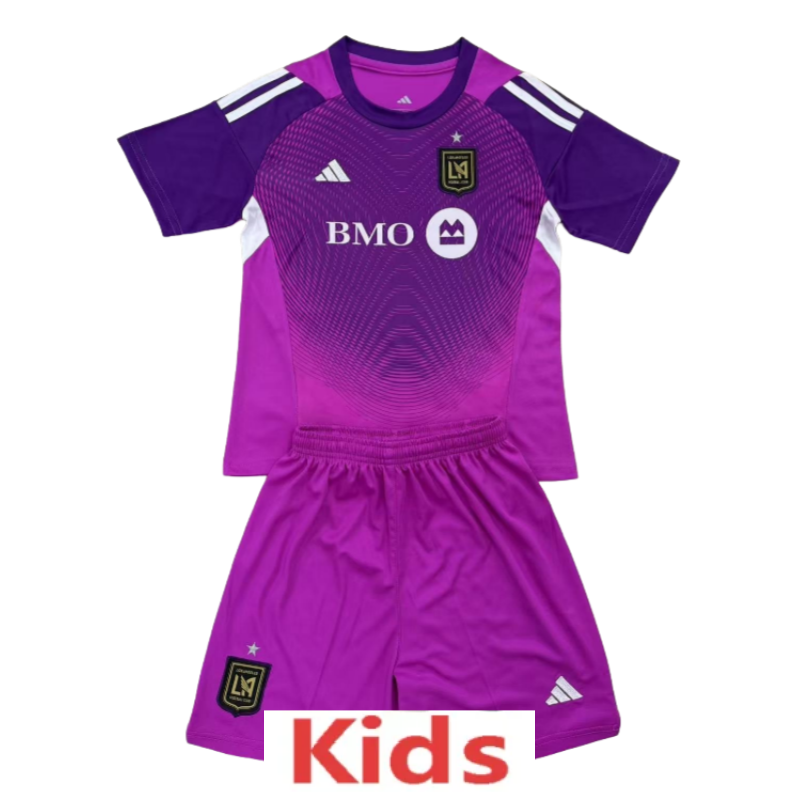 2025-26 Kids Los Angeles （ LAFC） Purple Goalkeeper Soccer Jersey