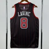25-26 BULLS LAVINE #8 Black Top Quality Hot Pressing NBA Jersey (Trapeze Edition) 飞人版