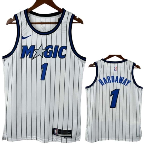 25-26 Magic HARDAWAY #1 White Top Quality Hot Pressing NBA Jersey(条纹)