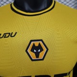 2025-26 Mens  Wolves  home  Player version soccer Jersey