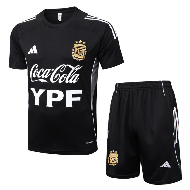 2025/26 Mens Argentina black short training suit