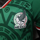2025-26  Mens Mexico home green Player version soccer jersey