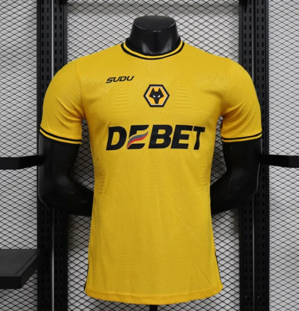 2025-26 Mens  Wolves  home  Player version soccer Jersey