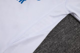 2025-26 Mens Real Madrid white Half-pull Training Suit B2568#
