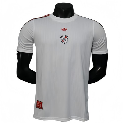 2025-26 Mens River Plate white Player Version casual style Soccer Jersey