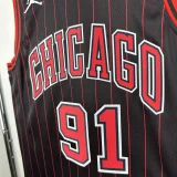 25-26 BULLS RODMAN #91 Black Top Quality Hot Pressing NBA Jersey (Trapeze Edition) 飞人版