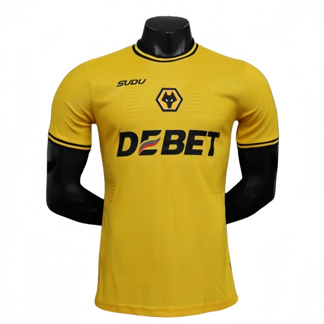 2025-26 Mens  Wolves  home  Player version soccer Jersey