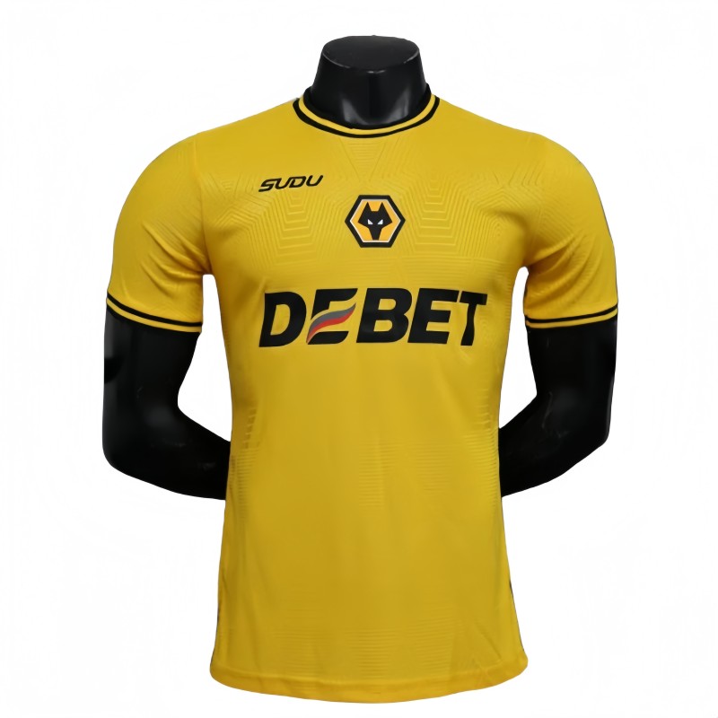 2025-26 Mens  Wolves  home  Player version soccer Jersey