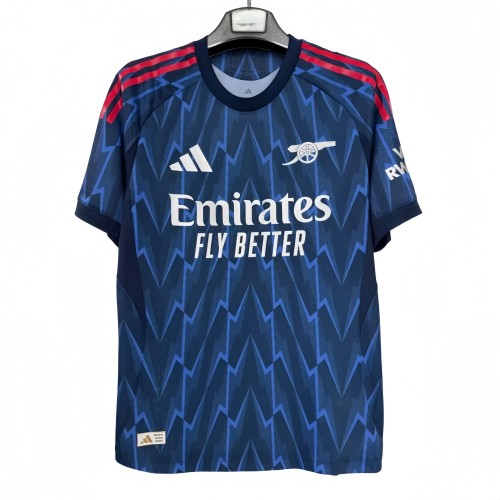 2025/26 Mens Arsenal  away 1：1 blue soccer Jersey