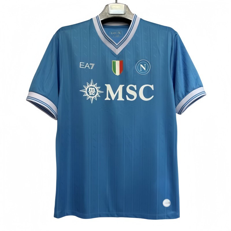 2025/26 Mens  Napoli blue Fourth away 1：1 soccer jersey