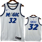 25-26 Magic O'NEAL #32 White Top Quality Hot Pressing NBA Jersey(条纹)