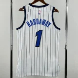 25-26 Magic HARDAWAY #1 White Top Quality Hot Pressing NBA Jersey(条纹)