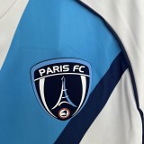 2025-26 Mens   Paris FC away white Soccer Jersey