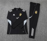 2025-26 Kids Argentina black Half-pull Training suit