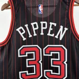 25-26 BULLS PIPPEN #33 Black Top Quality Hot Pressing NBA Jersey (Trapeze Edition) 飞人版