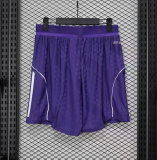 2025-26  Mens Manchester United AWAY Purple player Shorts Pants