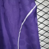 2025-26  Mens Manchester United AWAY Purple player Shorts Pants