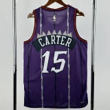 25-26 Raptors CARTER #15 Purple Retro Top Quality Hot Pressing NBA Jersey