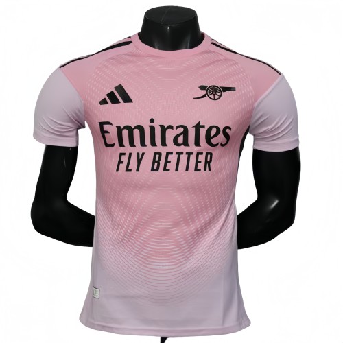 2025-26  Mens Arsenal pink  Player version soccer Jersey