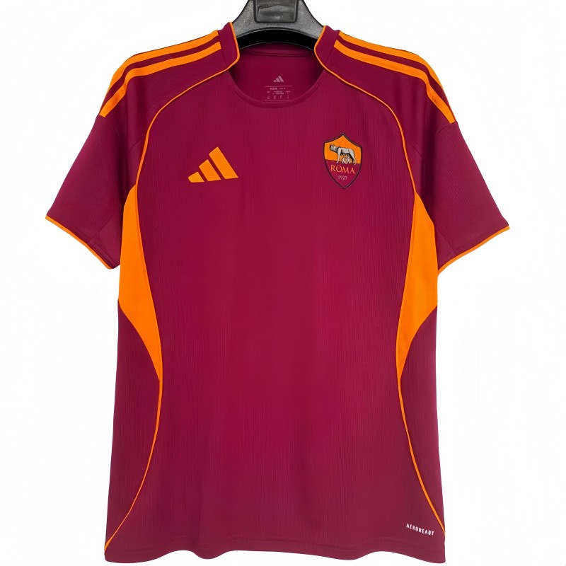 2025-26 Mens Roma 1:1 home red soccer Jersey