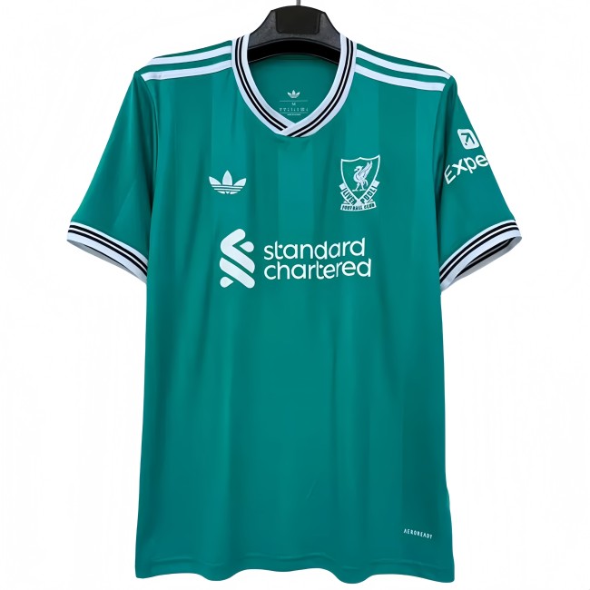 2025-26 Mens LIV third away 1:1 green Soccer Jersey