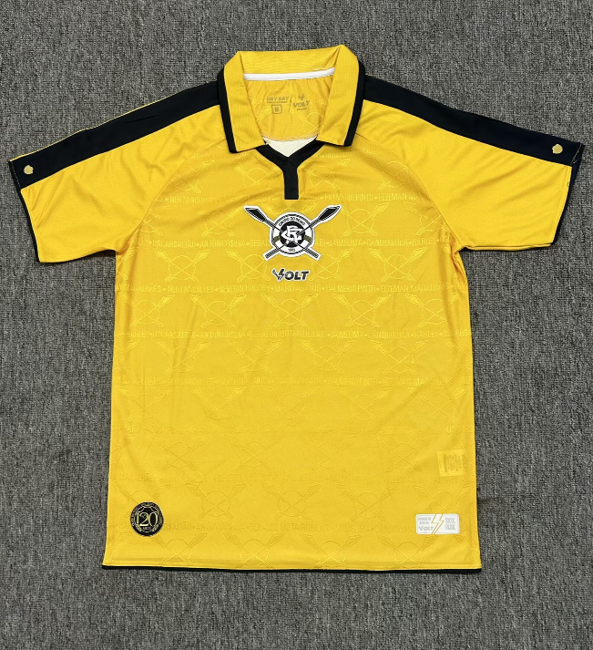 2025-26 Mens Remo home yellow Soccer jersey