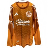 2025-26 Men's Club America Orange  goalkeeper Long Sleeve soccer Jersey