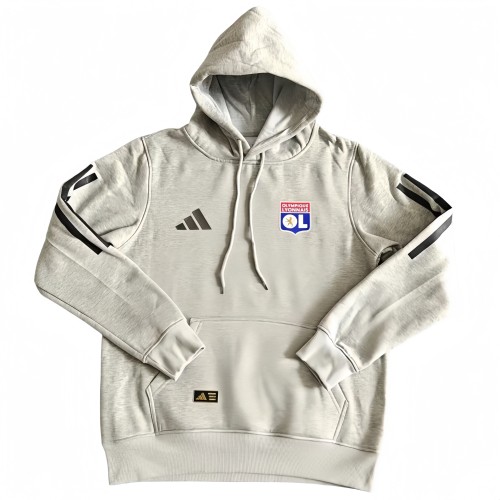 2025-26 Mens Lyon grey  Hoodie Jersey
