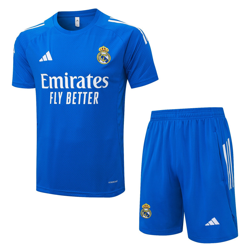 2025-26 Mens Real Madrid Lake Blue  Training Short Suit