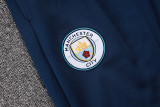 2025-26 Mens Manchester City blue Half-pull Training Suit