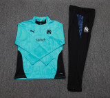 2025-26 Mens Marseille green Half-pull Training Suit