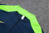 2025-26 Mens Brazil  royal blue Half-pull Tracksuit