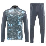 2025-26 Mens Manchester City Grey Half-pull Tracksuit suit