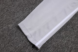 2025-26 Mens Real  Madrid off-white gray  Half-pull Training Suit