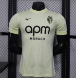 2025-26 Mens  AS Monaco away  white  Player version soccer Jersey