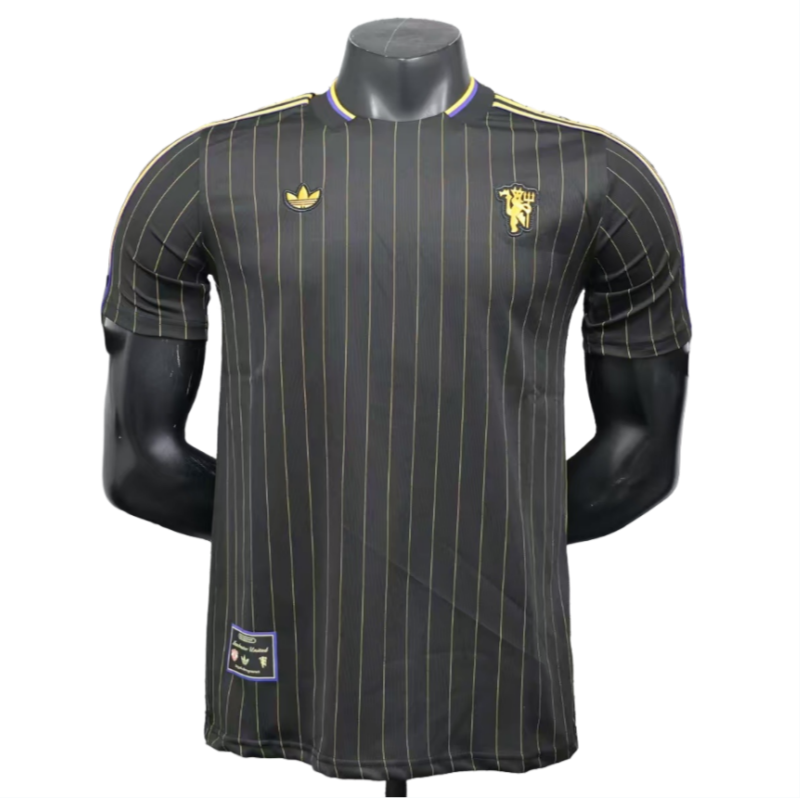 2025-26  Mens Manchester United casual style black Player  Soccer Jersey