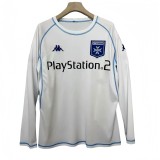 2003-2004 Mens AJ Auxerre  Retro Home white Long Sleeve Soccer Jersey