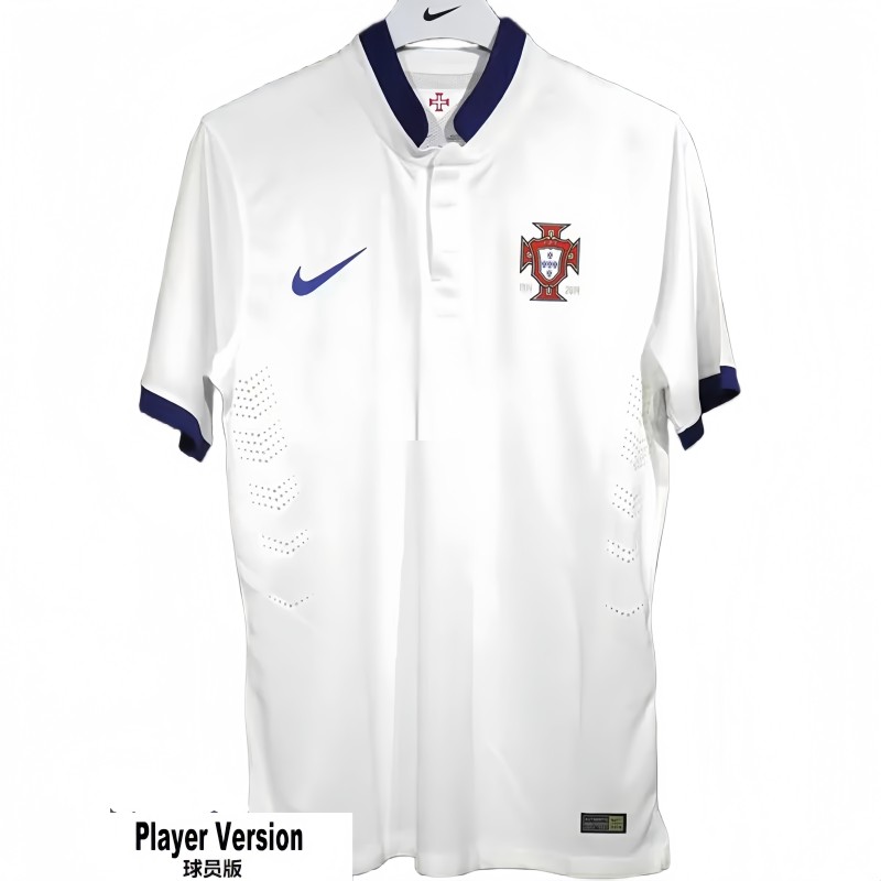 2014 Portugal Away Player Version  Retro Soccer Jersey