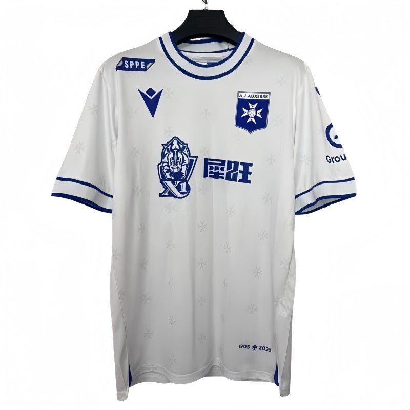 2025-26 Mens AJ Auxerre Home white Soccer Jersey